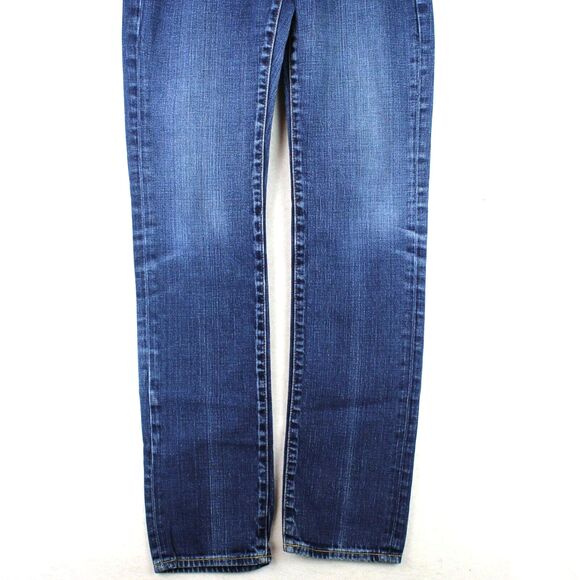 X2 Womens Size 2 Skinny Leg W01 Ultra Low Rise Embroidered Pockets Denim Jeans - Picture 2 of 11